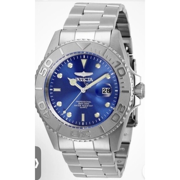 Invicta Pro Diver Men 43mm Stainless Steel Blue Dial Quartz Watch 29945 main image 4
